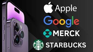 Акции APPLE, GOOGLE, STARBUCKS, MERCK| Обзор Акций | Отчеты компаний