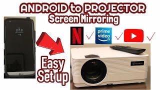 HOW TO CONNECT ANDROID TO PROJECTOR - SCREEN MIRRORING - VANKYO LEISURE 470