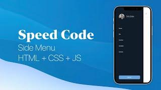 Speed Code: Menu com HTML + CSS + JS