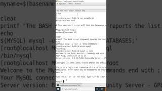 BASH Shell Script to list all instances of MySQL database and How to also do it from Command Line