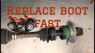 ATV Axle Drive Shaft CV BOOT Replacement - Ripped Boot on KING QUAD 750