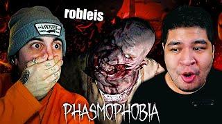 ROBLEIS Y YO NOS ENFRENTAMOS A LOS FANTASMAS MÁS PELIGROSOS DEL JUEGO ️ | Phasmophobia Gameplay