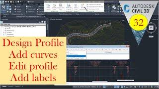 Create design profile in civil 3d