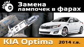 Замена лампочек в фарах Киа Оптима / Лампочки Киа / Фары Киа Оптима