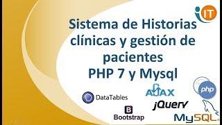 Código Sistema de Historias clínicas y gestión de clínicas - PHP, MySQL, Jquery - Ajax, Bootstrap