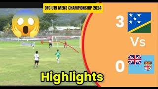 Solomon island VS Fiji OFC U19 Championship  2024