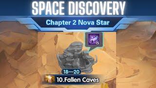 X-HERO | Epic Heroes - Space Discovery - Fallen Caves - ALL Treasures - No overpowered Hero run