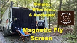 Simple, Effective & Awesome Magnetic Fly Screen For Vans! Living in a Bubble