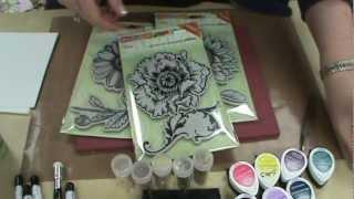 Stampendous Frantage Techniques with Glitters, Micas & Stamps by Scrapbooking Made Simple