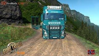 ETS2 v1.34 I Extreme  challenging and beautiful road in Norway I Promods 2.40