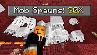 Beating Hardcore Minecraft with 30x the Spawnrate