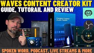 Waves Content Creater Tool Kit Super Easy Setup & Demo For Spoken Word vocals