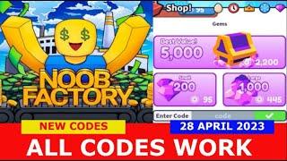 *ALL CODES WORK* [HEAVEN] Noob Factory Simulator ROBLOX | NEW CODES | 28 APRIL 2023