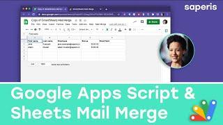 Google Apps Script Examples - Create a Mail Merge for Gmail & Google Sheets