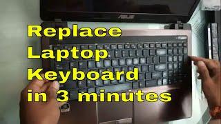 HOW TO REPLACE LAPTOP KEYBOARD | ASUS LAPTOP KEYBOARD REPLACEMENT GUIDE | GEEKY ABHINAV