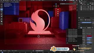 Blender 3D Model demo on Snapdragon X Series