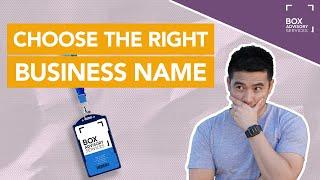 Choosing a Name for your Business & Brand | Box Tips