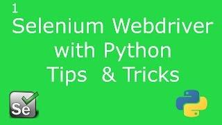 1. Selenium Webdriver With Python - Generating an HTML Tests Report