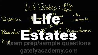 Three types of life estate in real estate