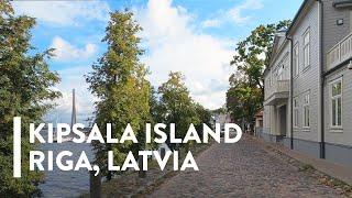 [4K] WALKING: RIGA, LATVIA - Village feeling on Kipsala island