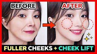 FULLER CHEEKS EXERCISE + CHEEK LIFT SAGGING CHEEKS + PLUMP HOLLOW CHEEK MASSAGE | GET CHUBBY CHEEKS