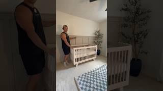 DIY board and batten wall in our nursery! Part 2 #homeimprovement #diy #boardandbatten