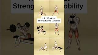 Hip Workout Strength and Mobility #workout #exercise #strength #mobility #hipworkout #gym #shorts