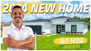 AFFORDABLE New Home In Ocala, Florida With NO HOA/CDD On 1/4 Acre Lot!