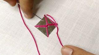 Mirrorwork tutorial | Hand embroidery design /mirror work @HeenaDholakiya