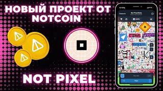 НОВАЯ ИГРА ОТ NOTCOIN | БЕТА-ТЕСТ NOT PIXEL | Торопись первым попасть в Нот Пиксель