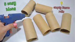 5 Ways To ReUse/Recycle Empty Tissue Roll| Best Out of Waste