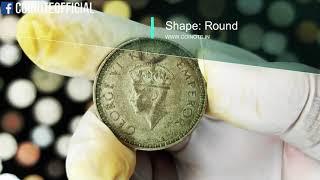 1 Rupee Silver Coin | George King Emperor VI | 1942 & 1944 | CoiNote