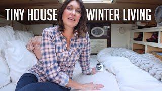 6 Tips for Colorado Winter in a Tiny House - How I stay warm in my 34x10 home