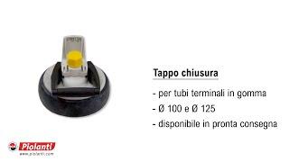 Tappo chiusura per tubi terminali in gomma