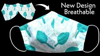 Very Easy New Style Pattern Mask - Face Mask Sewing Tutorial - Anyone Can Make This Mask Easily