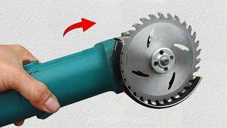 90% of people use angle grinders incorrectly to cut wood! Angle grinder hacks