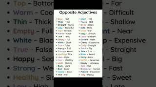 Antonyms 101: Learn the Opposite Meanings of Words #shorts