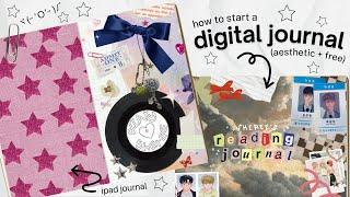 how to start a digital journal  + journal flip-through! ᜊʕ ྀི ܸ. . .ܸ ྀིʔᜊ