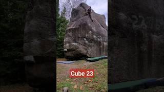 Cube 23 (V6) by Emmanuel Guimond in Les Dames. #valdavidbouldering #bouldering