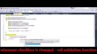 MVC - Custom Validation - Validate on each checkbox click