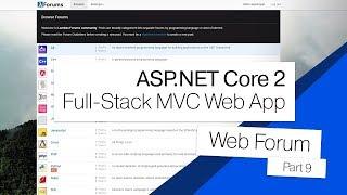 ASP.NET Core 2 MVC Forum | 09 | Creating New Posts