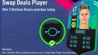 FIFA 19 - HOW TO FIND THE "swap deals player" fut swap item OBJECTIVE IN 3 GAME