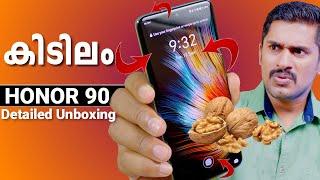 Honor 90 5G Unboxing and Initial Impression Malayalam. Honor 90 with Quad curved display.