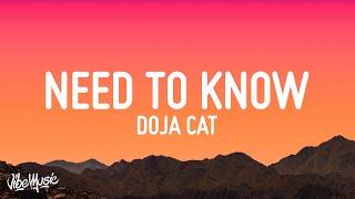 Doja Cat - Need To Know (Lyrics)