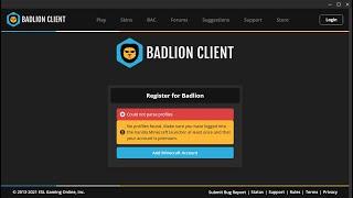 Badlion Client error