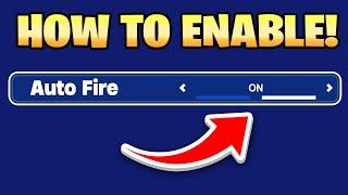 How To Enable AUTO FIRE in Fortnite! (Auto Fire Fortnite Setting)