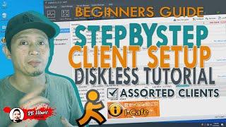 iCafe 8 CLIENT SETUP DISKLESS TUTORIAL | How to Diskless Setup | Icafe8 Diskless Beginners Guide