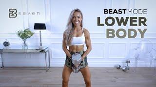 BEASTMODE LOWER BODY WORKOUT - Legs, Quads, Hamstrings, Glutes | Day 7