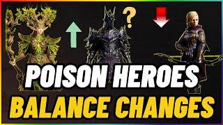 Hero Balance Part 4 - Poison Nerfs & Buffs In DragonHeir Silent Gods