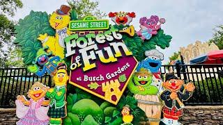 Sesame Street Forest Of Fun|Full Tour|England @ BuschGardens Williamsburg #grovers Airpine Express